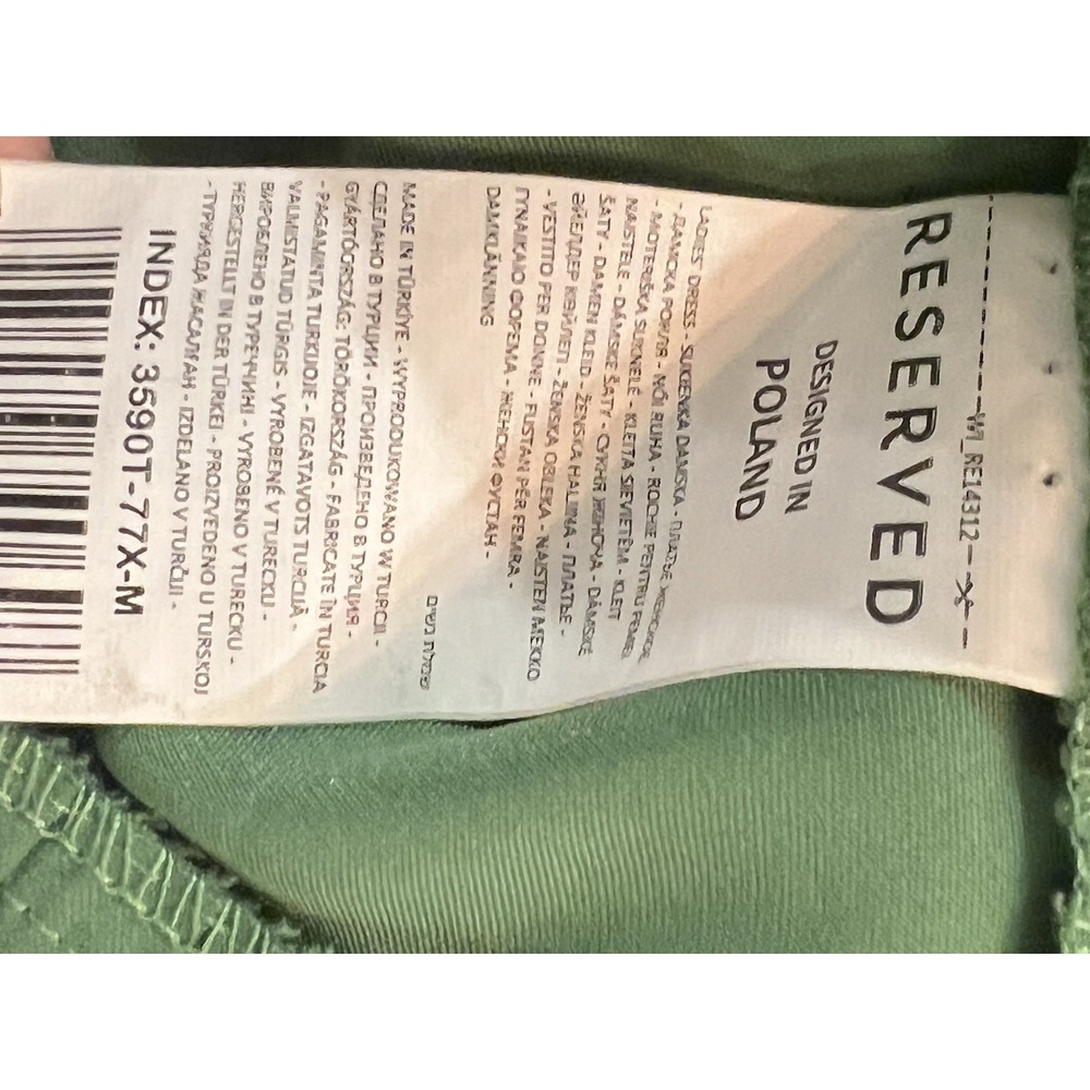 Reformed Green‎ Maxi Mini Accordion Dress Medium - Picture 11 of 11